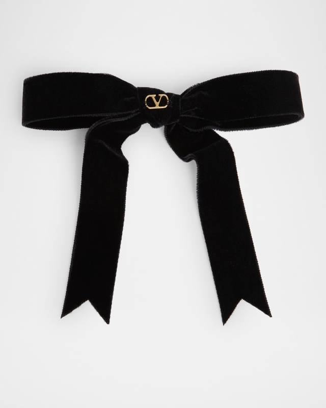 Velvet Bow Hair Clip